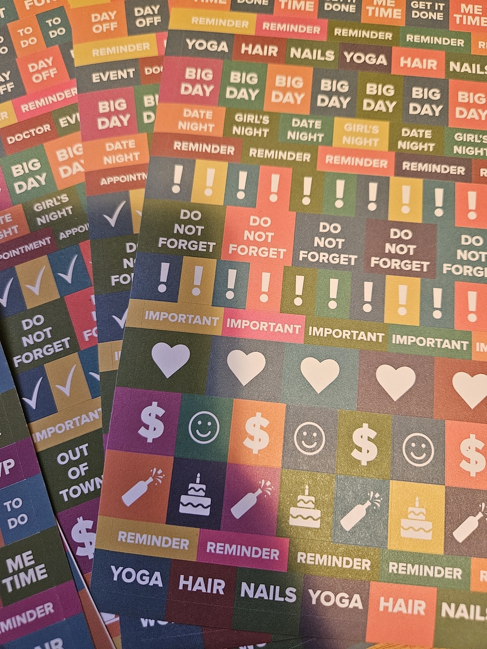 Colorful Planner Sticker Sheet Set - Multicolor - Picture 6 of 7